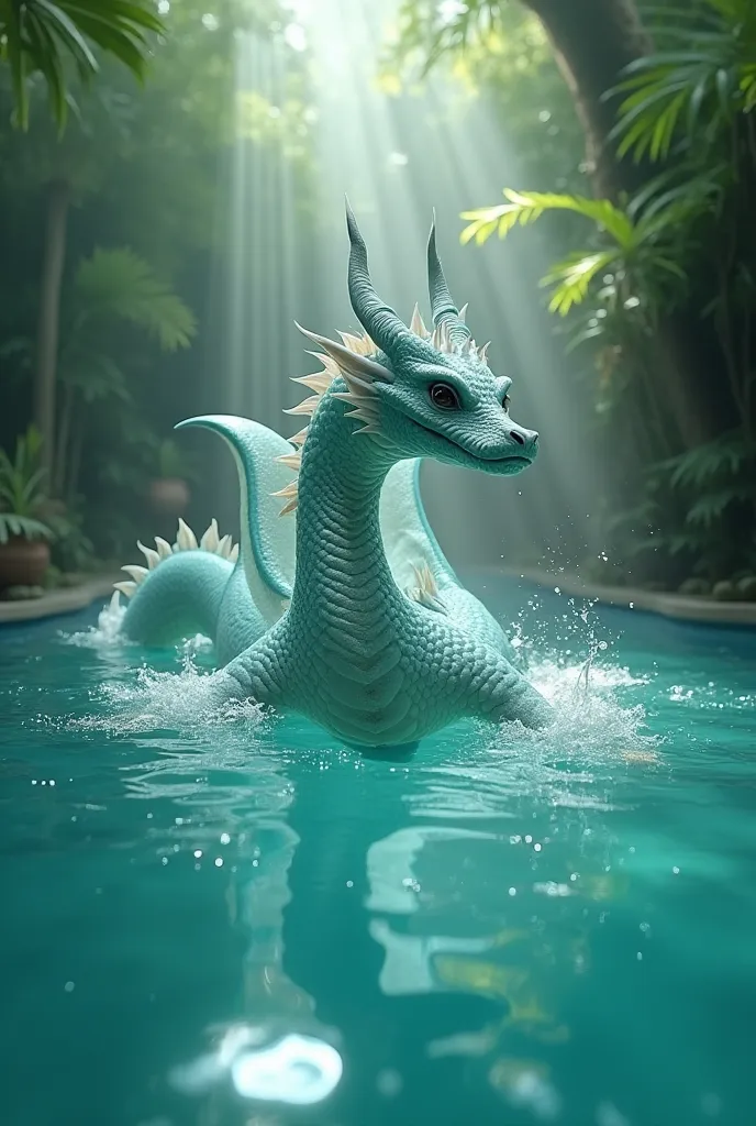 A water aerobics dragon 