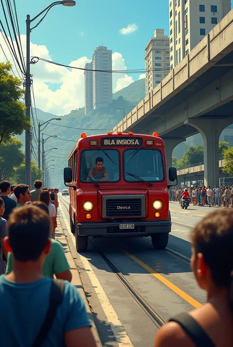 
2️⃣ Van de transporte de passageiros quebrada na Linha Vermelha

📍 Cenário: A blue van standing on the side of the Red Line, one of the main motorways in Rio. The vehicle with the hood open, signaling a mechanical failure. Some passengers waiting on the s...