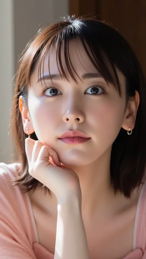 ( sharp concentration ), from below, (  Kneel down and look up :1.1), (( open your mouth :1.6)), ( Super Detailed Beautiful Faces:1.1), ( super detailed beautiful slim body :1.5), 21 years old, ( Super detailed beautiful Japanese idol:1.5), (  troubled fac...