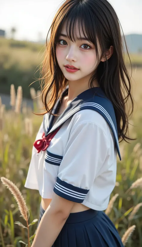 ((Top Quality)), ((masterpiece、High sensitivity、 High Resolution、detailed description、 drawing delicate eyes and face))、Beautiful breasts、bust up、 ((Baby Face, Transcendental Young Face, idol face, Beautiful girl))、 Slender Woman、Excellent sensitivity、Be...