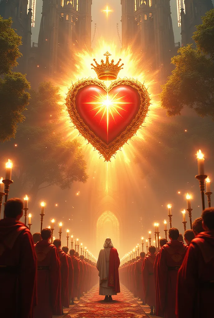 CREATE AN IMAGE OF THE POPULAR FESTIVAL OF THE HEART OF JESUS