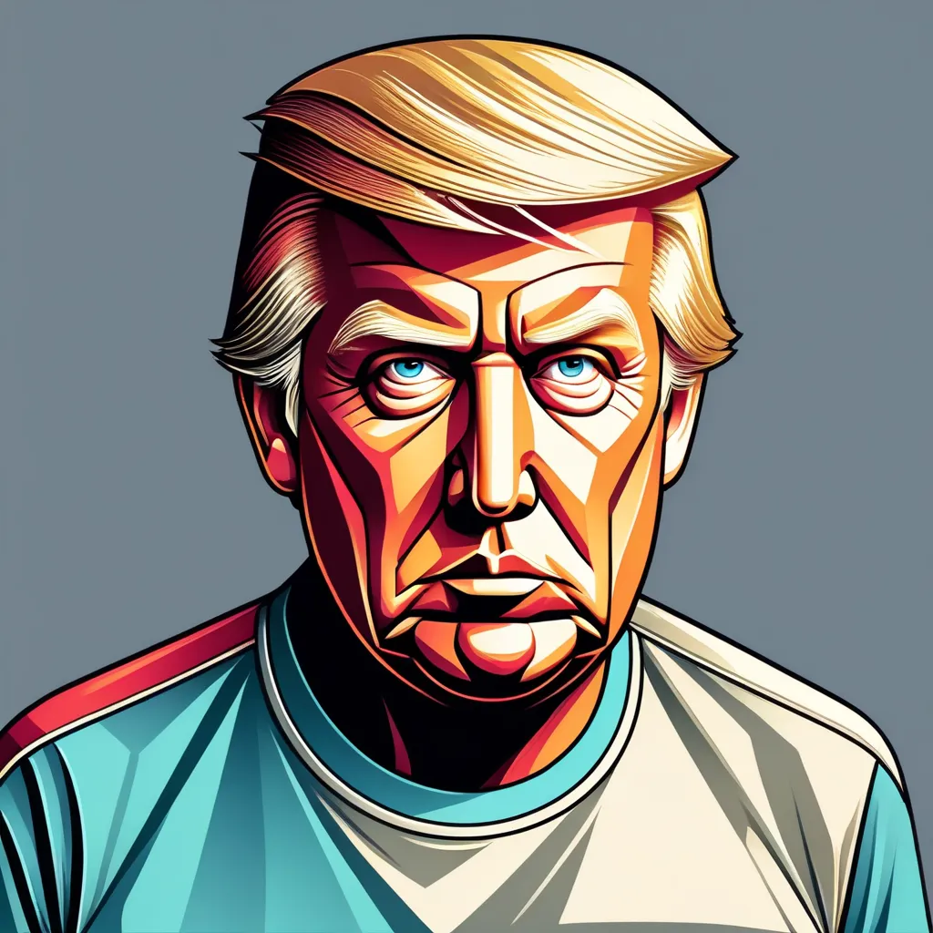 donald trump funny face t shirt mockup