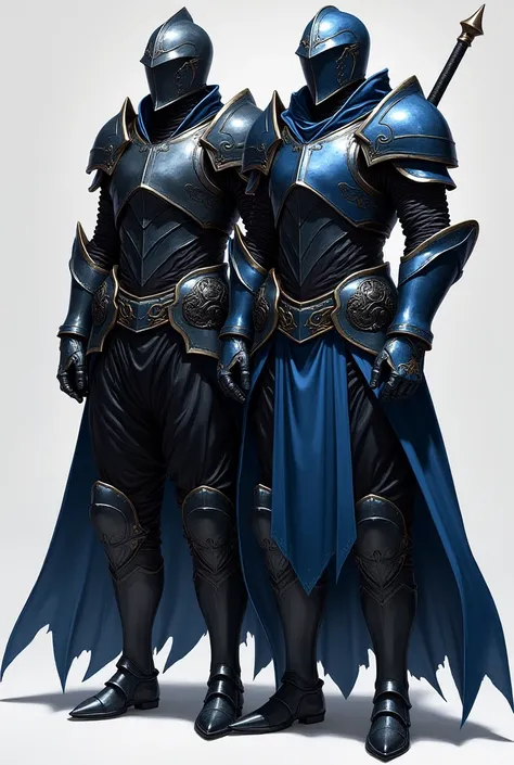 A medium armor of these characters guts and artorias works and uses the colors black and blue and without peaks