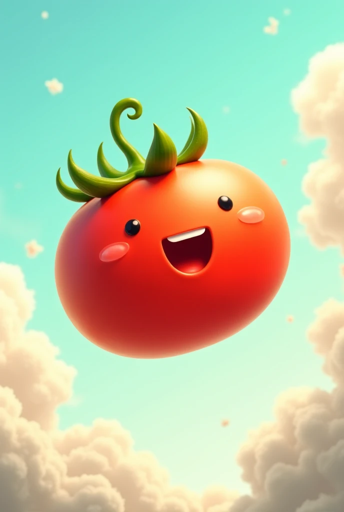 Draw a flying tomato 