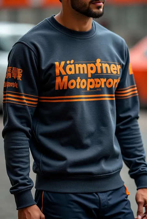 Sweater with Kämpfner Motorsport Rally inscription