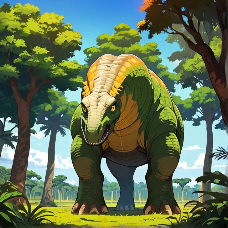 masterpiece, hd, high resolution, high quality, best quality, super detailed. Solo character alone, multiple views. Cryptid creature mystery art.
{{(Brontosaurus-Mokele_Mbembe:(appearance: green-and-orange-scaly-body. brontosaurus-head_and_face. Long_bront...