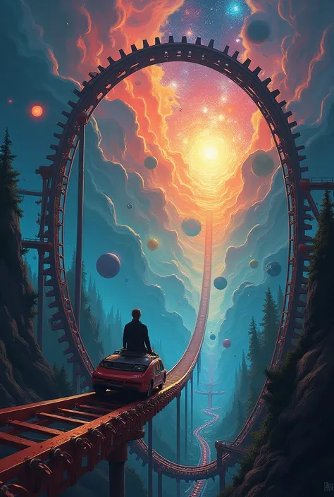 A universe inside a roller coaster, therapy