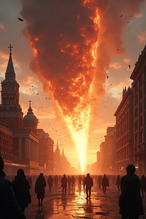 A meteorite falls on Moscow