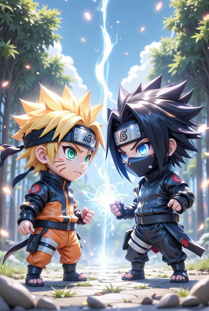 naruto chibi vs sasuke