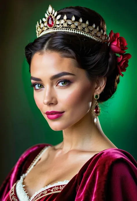 If Althea Deverstone were portrayed on canvas as Duchess, Instead of the sober dark tones of the aristocracy, her dress would explode in color: vibrant shades of crimson red, , emerald green or sapphire blue, they would blend into a design as bold as she i...