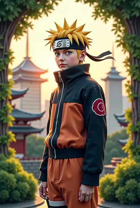  realistic Naruto cosplay aesthetic background, aesthetic background 