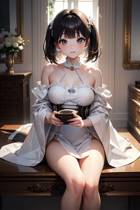 super image quality、real photo、(Extremely Detailed CG Unity 8K Wallpaper、masterpiece)、(Best lighting、Best Shadow、very delicate and beautiful)、ultra detailed、《Married WomanＯＬ1.2》、《Petite Baby-Faced Beauty with Bold Trimmed Hair：1.5》、Hunting for Prey、 ergono...