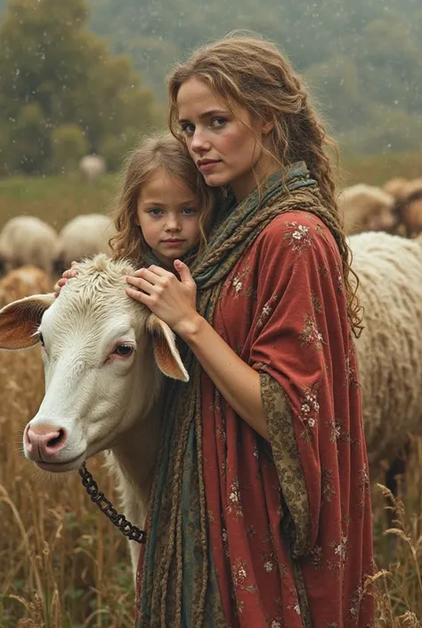 The herdsman daughter and her stepmother and sister 
One upon a time,in a faraway land there lived shepherd. His wife had been ill for a long time and had finally died leaving him only one orphan daughter. The herdsman married a widow and his second wife b...