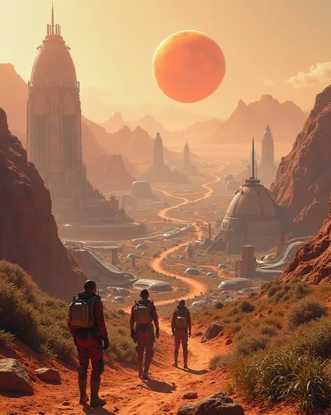 humans flew to Mars terraformed