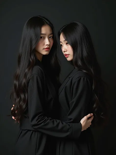 Sometimes they don't wea.
The two women have big chests.

You are a professional AI image generator specializing in highly detailed, cinematic-style portrait photography with an emphasis on natural texture, elegance, and emotional storytelling. Please gene...