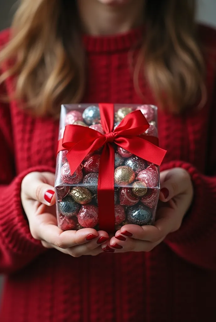 a person holding a package of candy with a red bow, a picture by Nándor Katona, instagram, verdadism, captura, photo pinterest, ❤🔥🍄🌪, 😭🤮 💔, proffesional, 😭 🤮 💕 🎀, 🔞🤡, pritty, 8k)), promotional, production ig