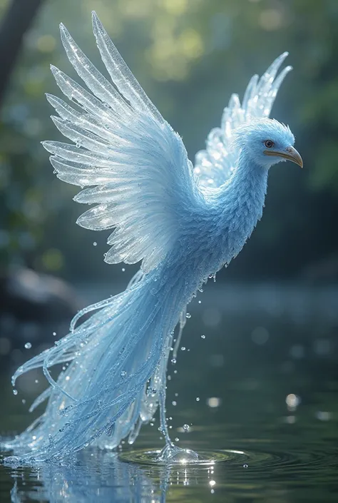 Bird made of water