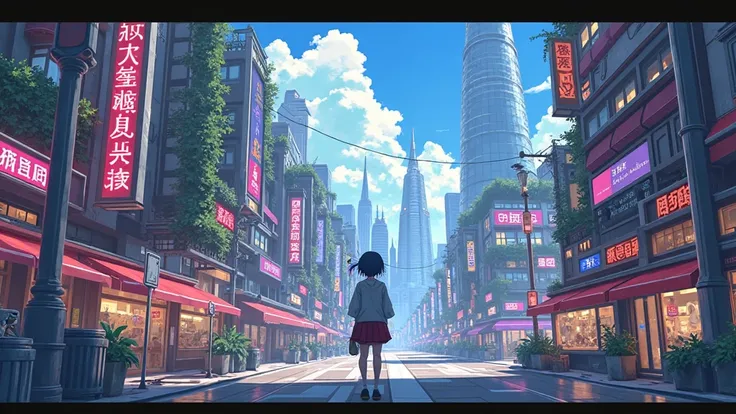 Pirxel Art, city, anime, isekai