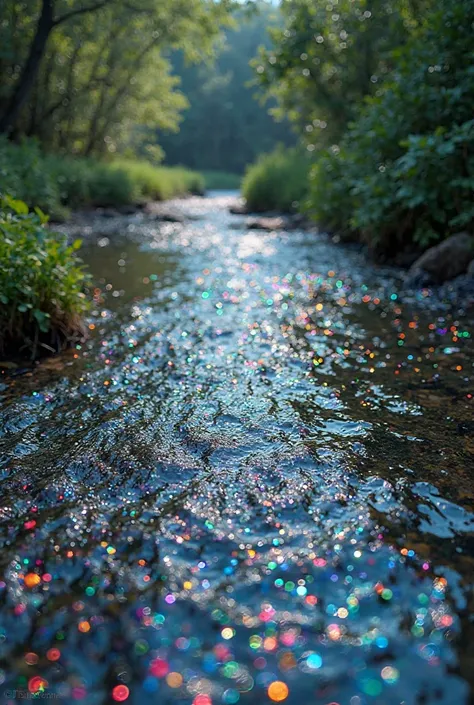 No, the river was better than before. You only had to add colored microplastics to the water