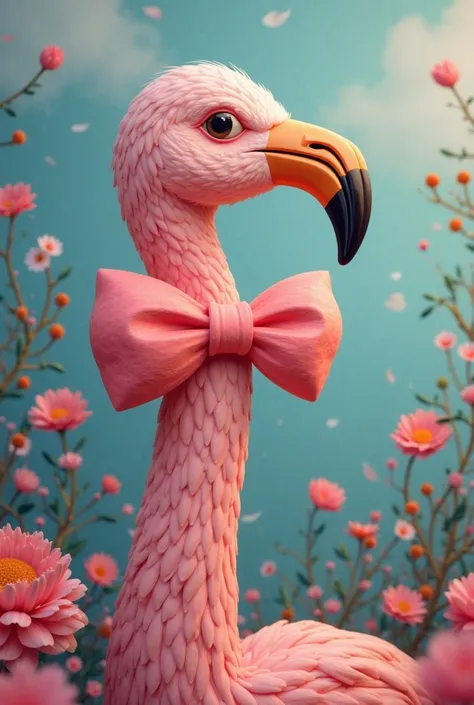 Do you design a letter f so that the upper line of the letter f is a bow tie, and the middle line of the letter f will look like a flamingo head and beak