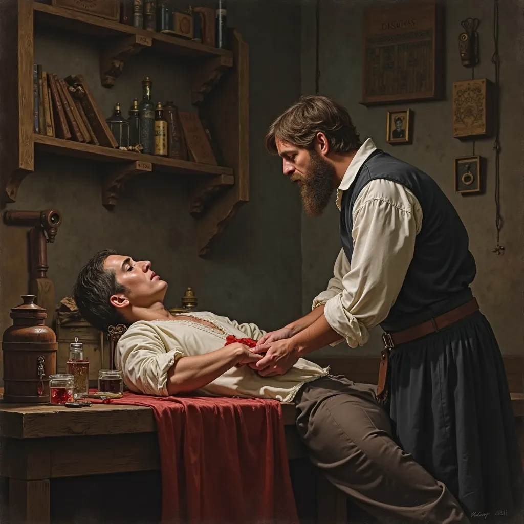 One of the most common practices was bleeding (medieval year).