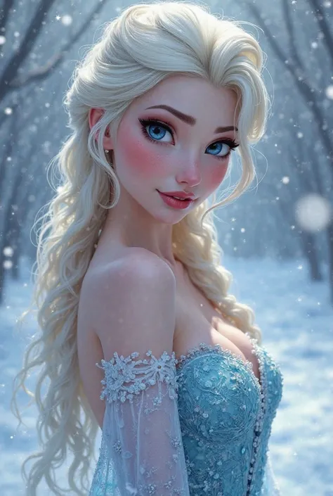 Elsa Sexy Half Nude 