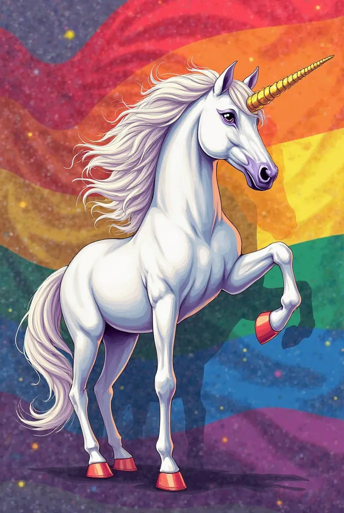 Now I need a war flag with a unicorn and the LGBT flag