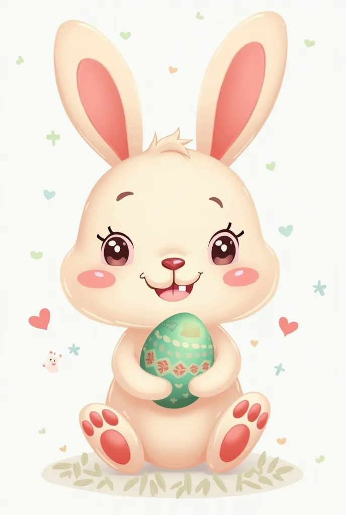 Create a delightful bunny illustration vector that captures the essence of cuteness and simplicity. The bunny should have an adorable, cartoonish appearance with soft, rounded features and an expressive face that exudes charm and playfulness. Design it wit...