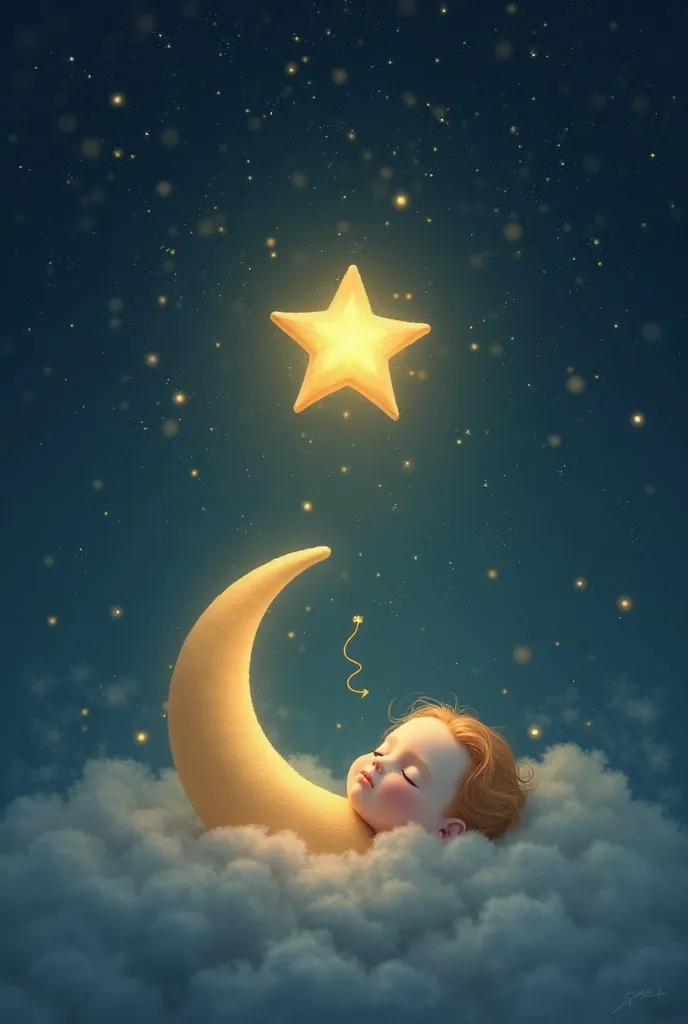 A picture of “The Little Star and the Sleeping Moon 