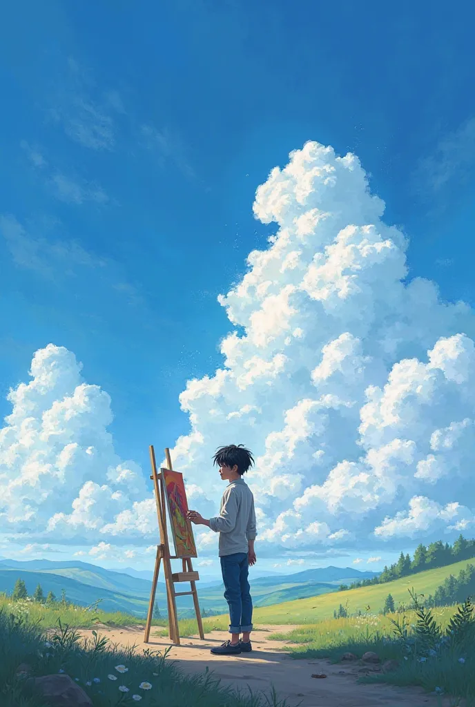 ren painting the sky
