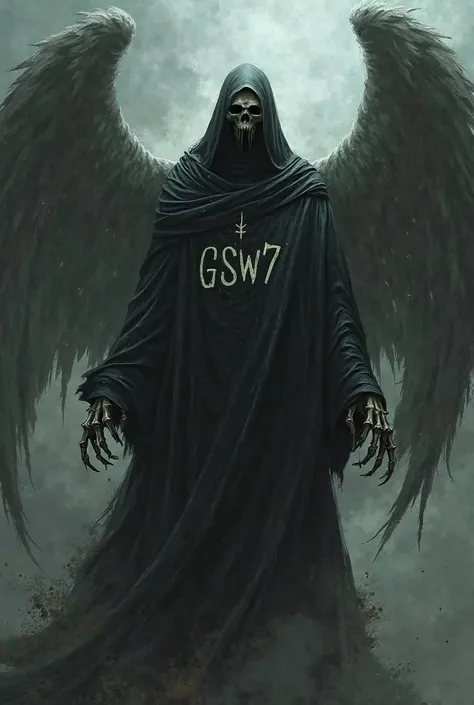 Angel of Death with Gsw7 written
With GSW7 written 
