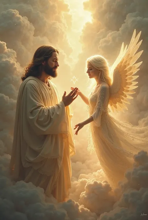 Jesus with the angel
