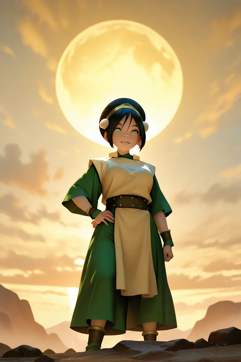  anime girl, sexy big tits, toph,