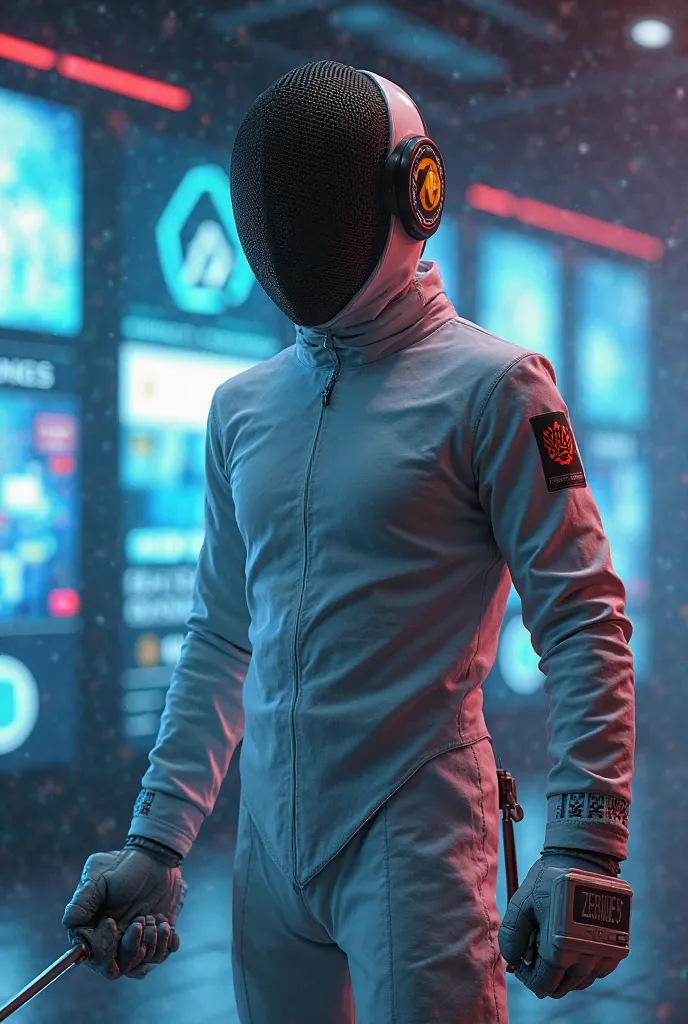 An image of a Venezuelan gamer fencer 