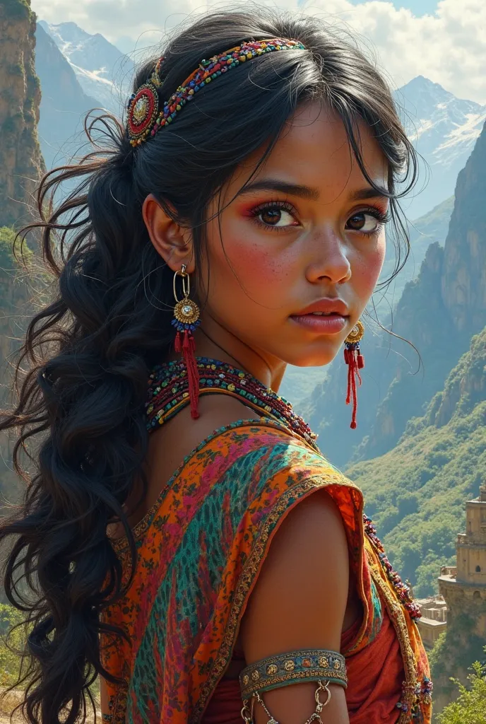 Imagine a full-bodied Peruvian Inca girl