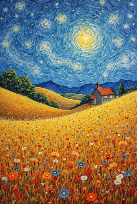 It doesn't look like a painting, Make one that looks like a Vang Gogh painting