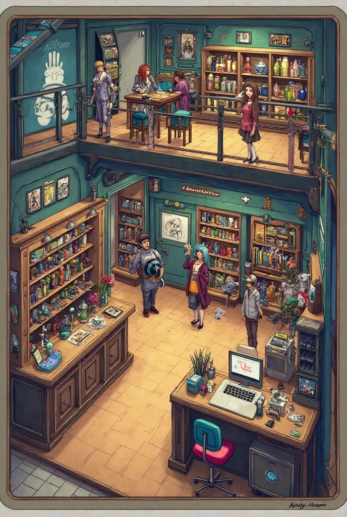 The blueprint of a geeky store: Geek space

• Recommended Area: Approximately 100-150 m².

• Floors: One floor is enough, but may have a small upper area (mezzanine) for the exhibition of rare collectibles or for the game area.

• Distribution: 

• Cosplay...