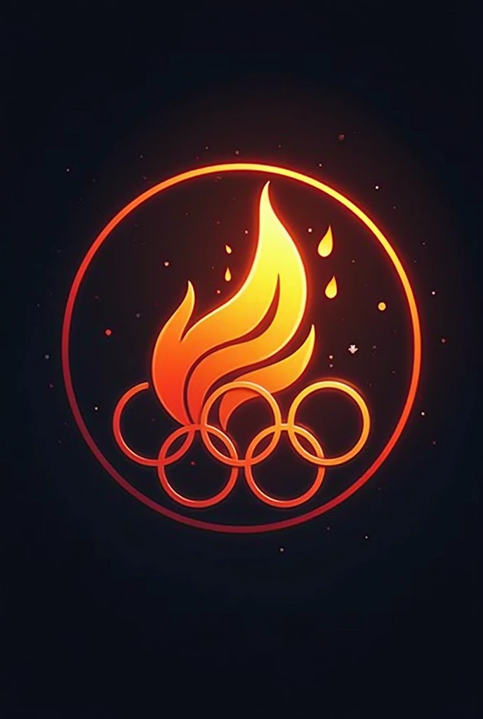 A round logo for a phone and technology store where the main elements are an iPhone phone and an orange Olympic flame. The idea is that the logo transmits a technological trend and has an impact and I wear the letters Olímpic Cell in large at the top in th...