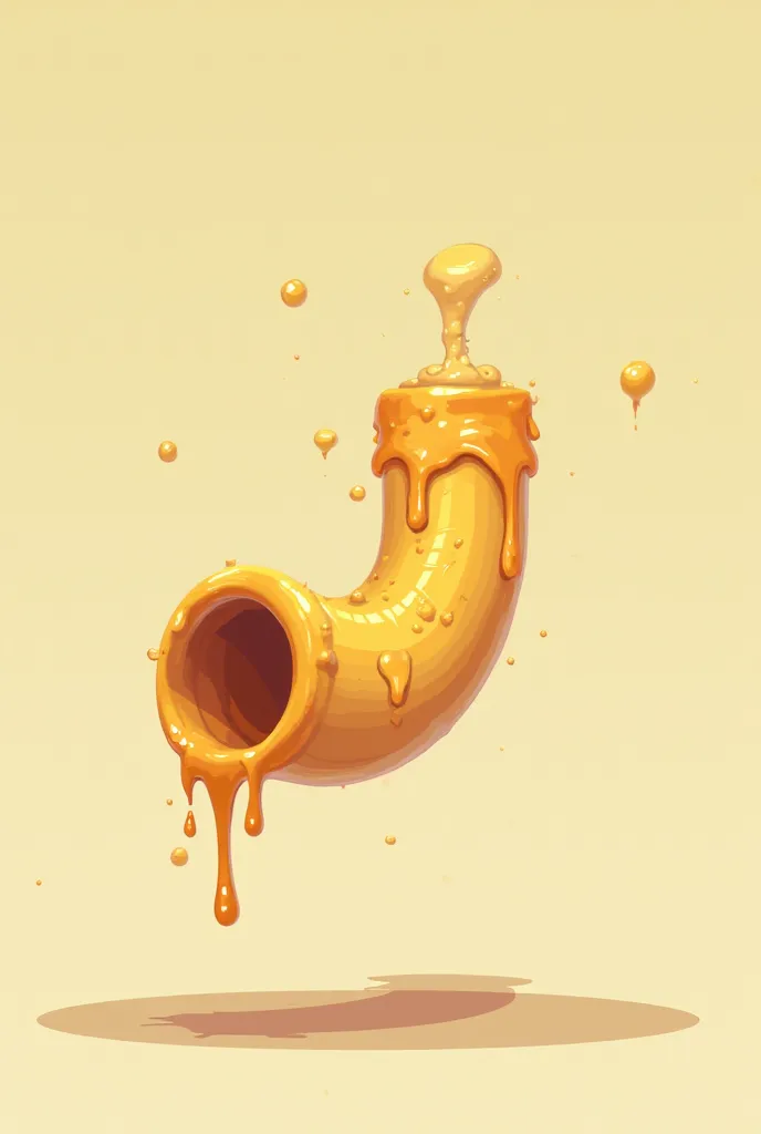 A 2D illustration of a Flappy Bird-style pipe made entirely of pudding. The pipe has a soft, wobbly texture with a golden caramel layer on top, dripping slightly down the sides. The design maintains the classic cylindrical shape of the Flappy Bird pipe but...