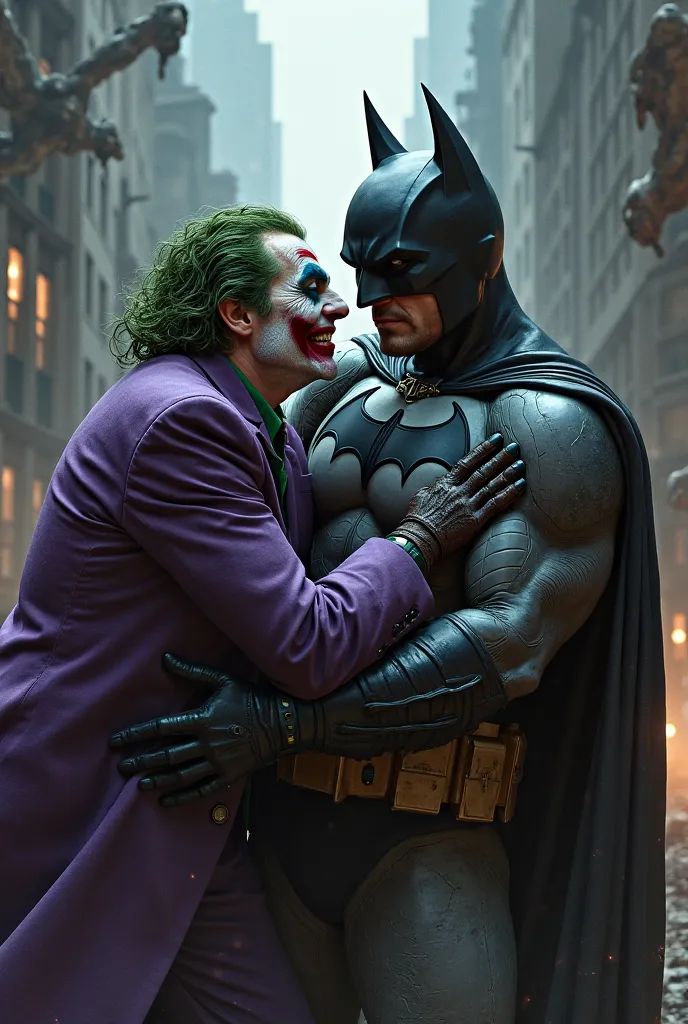 Batman Biting The Joker