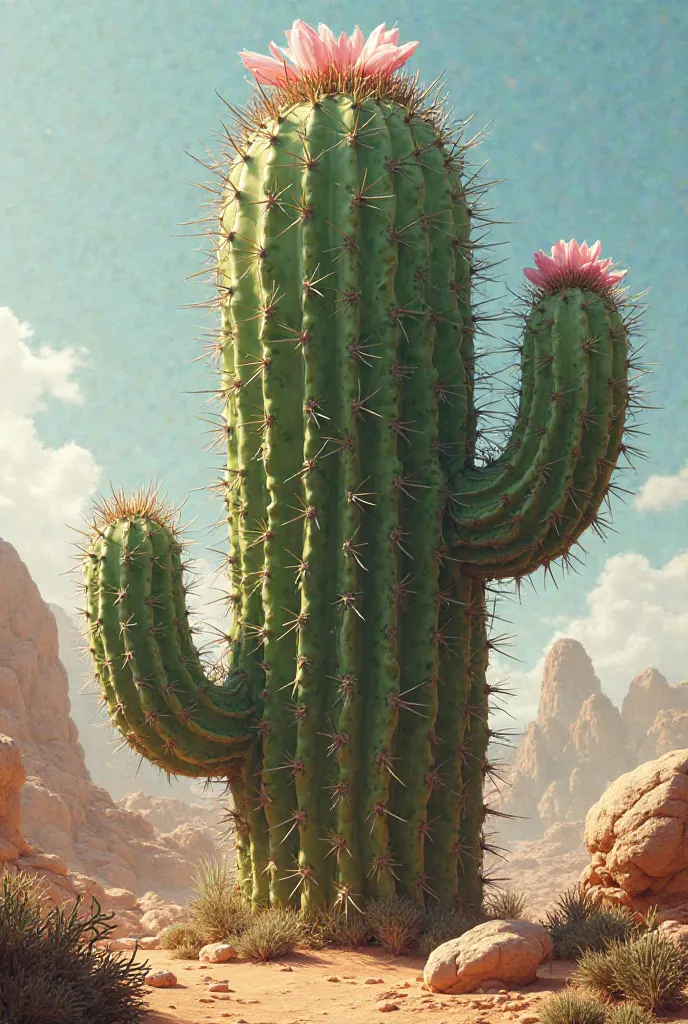 Create a rhinoceros cactus