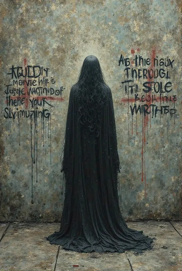 Make an image with the phrase 

Slut's Mourning Ends on a Wall !