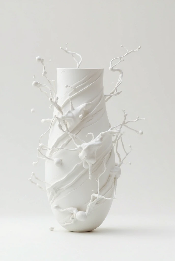 "A white concrete vase designed with the 3D editing technique Tine Figures."
4. "Create a white concrete vase with advanced editing technology Tine Figures for animated images."