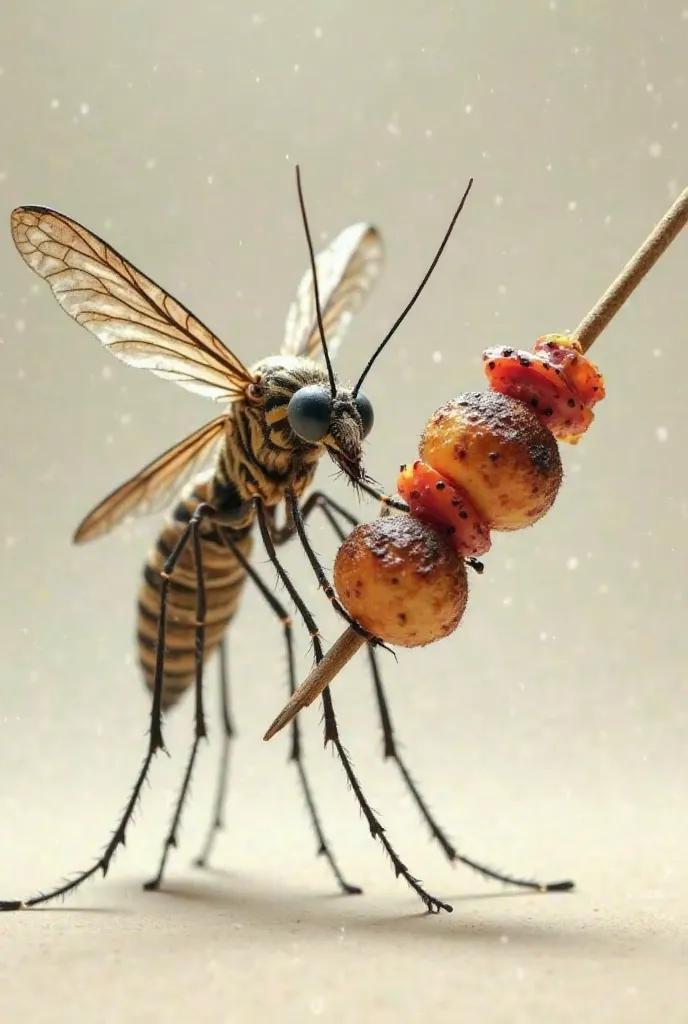 Mosquito with kebab 