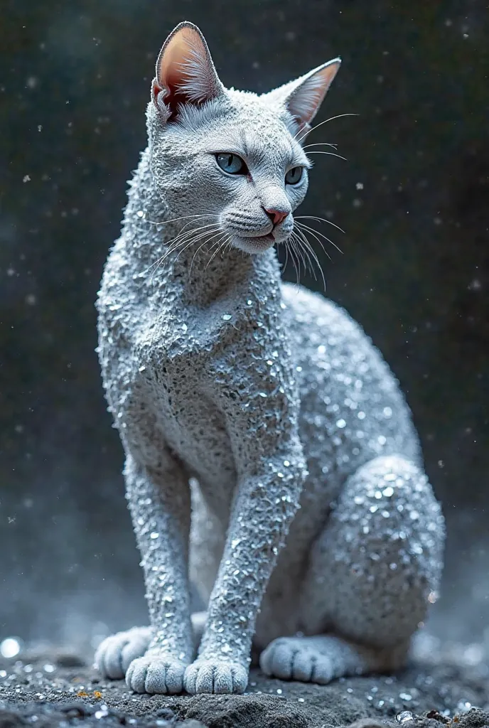 Cat Made of Diamonds