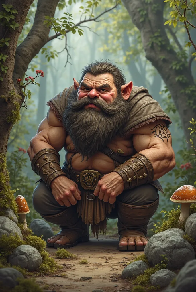 Generate a pooping dwarf