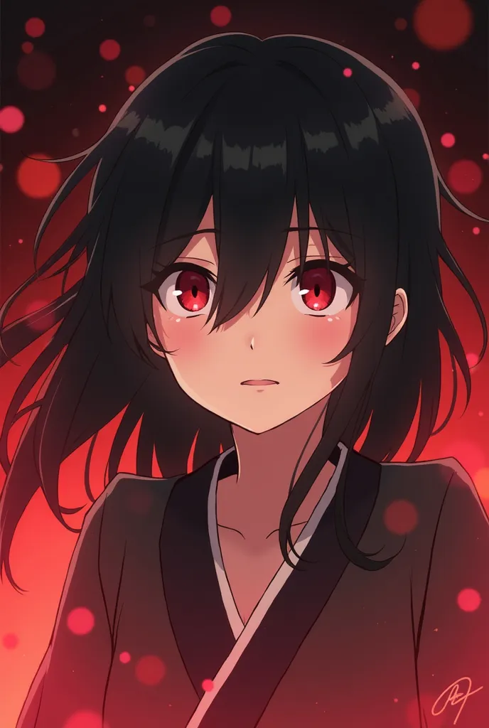 anime girl with black hair and red eyes staring at something, ilya kuvshinov face, shuushuu anime image, kuvshinov ilya, anime visual of a young woman, kimetsu no yaiba, key anime visuals, handsome guy in demon slayer art, handsome japanese demon boy, toda...