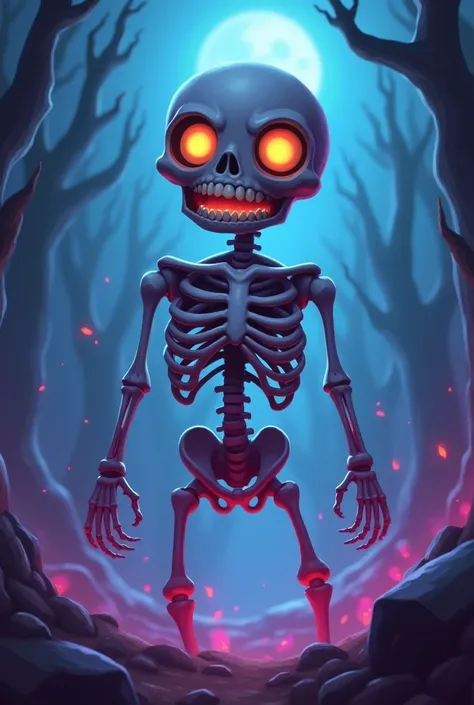 I wanted it to show its face and be completely skeletal and even more so in the Brawl Stars style