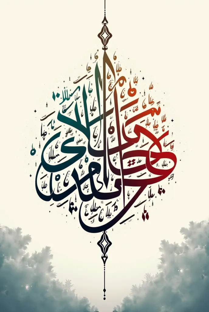 Feature beautiful Arabic calligraphy of Quranic verses or Islamic phrases such as "Bismillah," "SubhanAllah," or "Alhamdulillah."give me this 
type banner