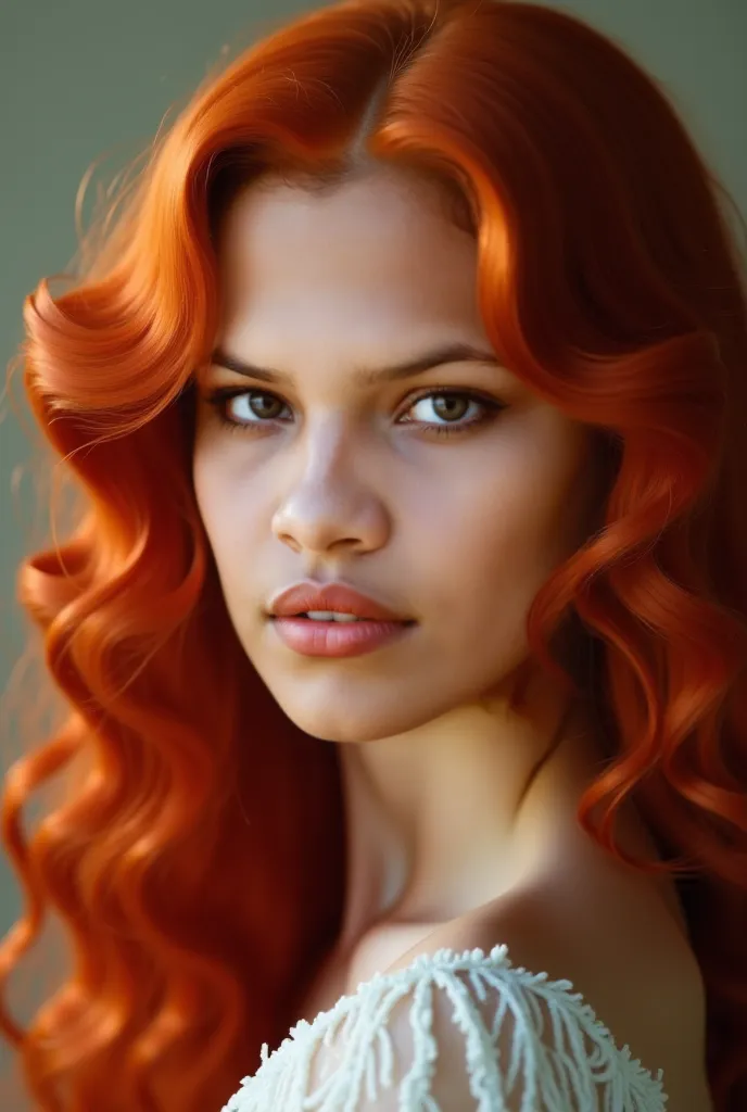 Pictures of a redhead with curly hair 